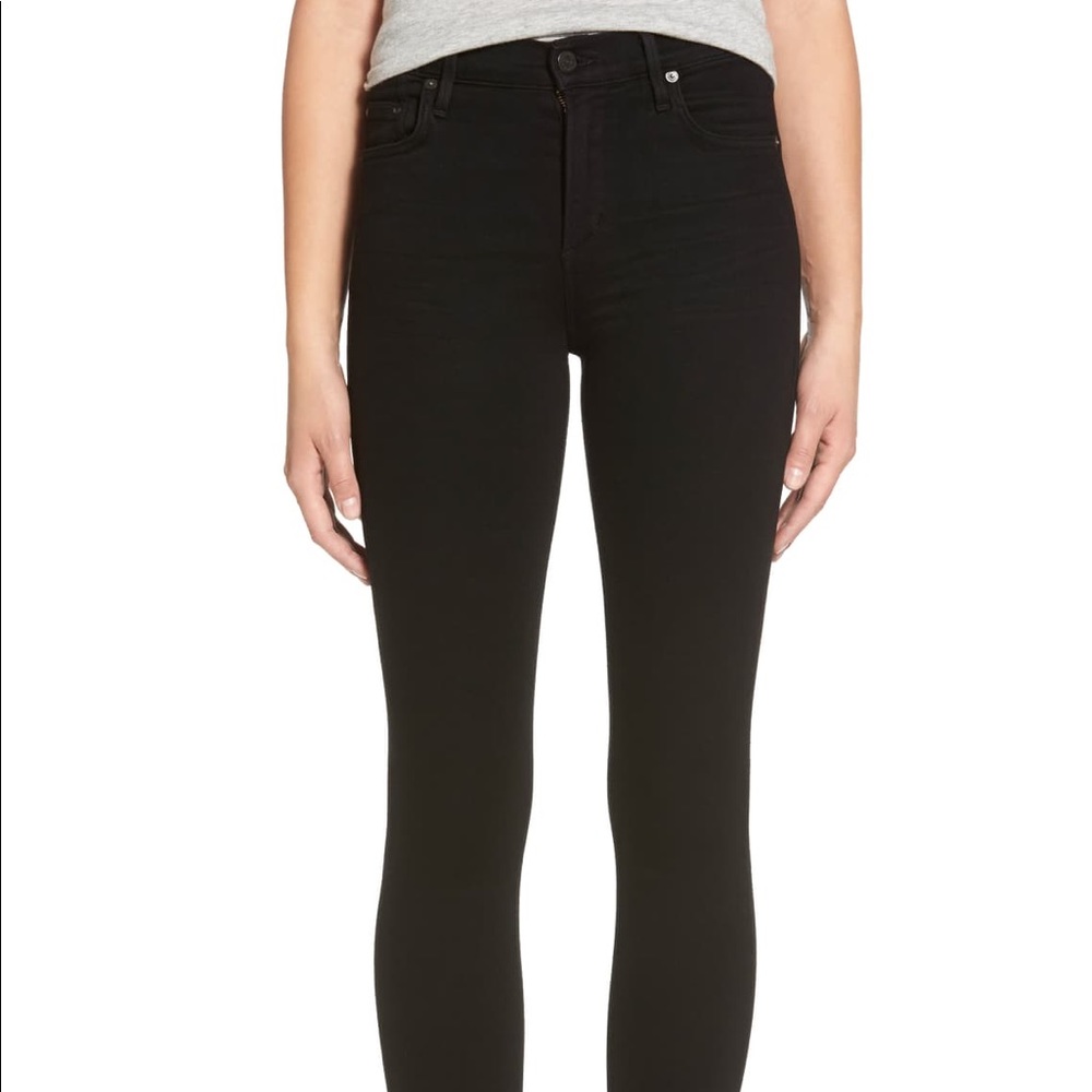 Citizens of Humanity Black Highrise Skinny Jeans